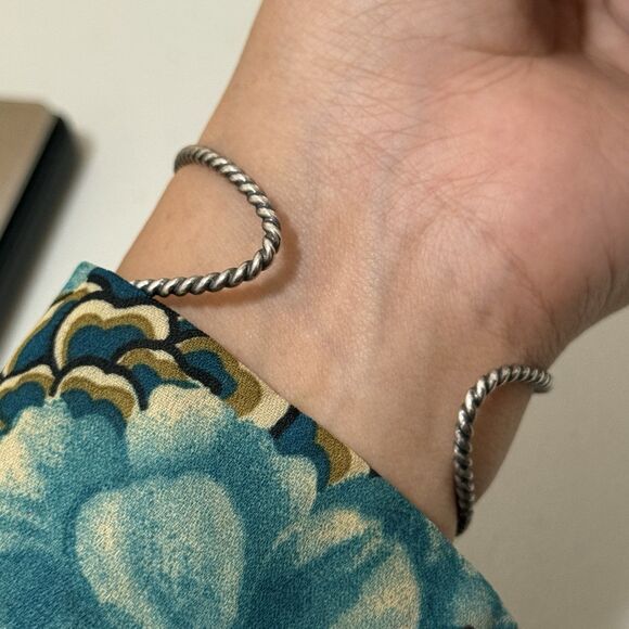 Vintage Carolyn Pollack Dragonfly Amethyst & Peridot Sterling Cuff Bracelet - Picture 4 of 7